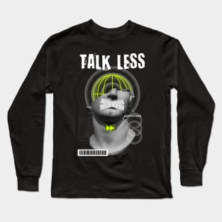 "TALKLESS" WHYTE - STREET WEAR URBAN STYLE Long Sleeve T-Shirt